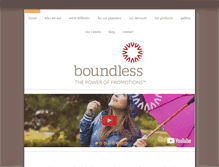 Tablet Screenshot of boundlesscollection.com
